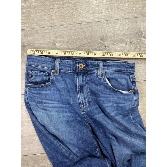 AG Adriano Goldschmied Saige Jeans Womens 32 High Rise Wide Leg Crop Raw Hem - Picture 8 of 11